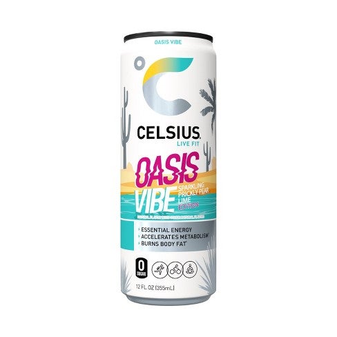 Celsius Vibe (Sparkling) - Oasis Vibe | Ideal Nutrition Gainesville